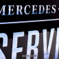 Preview: Blechschild Mercedes Service 2